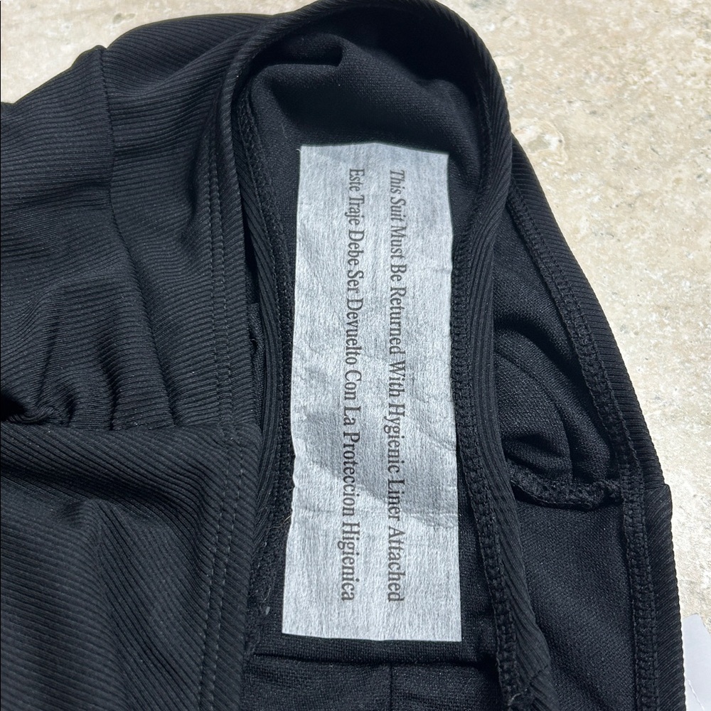 Shade & Shore Black Strapless One Piece - Picture 5 of 5